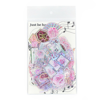 Autocollants transparents en PET holographique argenté personnalisés OEM pour scrapbooking