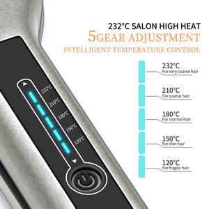Plancha de Pelo Eléctrica de Titanio LED de Alta Calidad para Salón, Calentamiento Rápido a 450°F, Placa Ancha para RV - Product Image 6