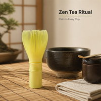 Fouet à matcha en résine Dingyue, agitateur de thé imitation, outil réutilisable pour la cérémonie du thé, accessoire pour la préparation du matcha pour débutants, vente en gros, fouet à thé