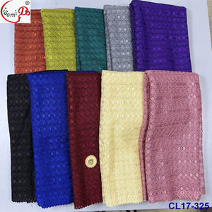 Vente en gros d'usine, nouveaux modèles de dentelle guipure soluble dans l'eau, tissu durable pour femmes africaines, 5 yards, robes à porter - Product Image 5