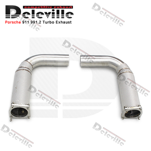Tubo de bajada de fábrica para Porsche <span class=keywords><strong>911</strong></span> 991,2 <span class=keywords><strong>Turbo</strong></span> <span class=keywords><strong>S</strong></span> 3,8 T 2017-2019 escudo térmico escape de coche tubo de escape - Product Image 6