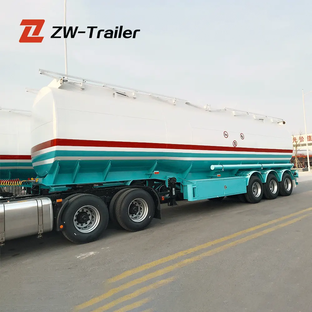 3 Achsen 42000L Aluminium Kraftstoff tanker Anhänger Öltanker LKW Kraftstoff tank Sattel anhänger zu verkaufen