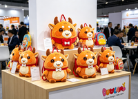 Peluche OEM de haute qualité en tissu doux pour enfants, idéale comme cadeau promotionnel d'entreprise
