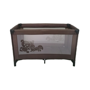 .Beige Portable Playard Comfortable Kids Furniture <strong>Big</strong> Travel Cot Bed for Child Newborn <strong>Crib</strong> for Hotel Endurable Playpen - Product Image 4