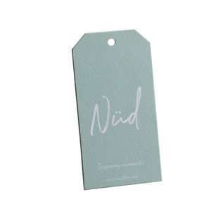Etiquetas Colgantes Personalizadas de Lujo con Diseño de Logotipo e Impresión, Etiqueta Colgante de Papel para Ropa de Moda, Etiqueta Colgante en Relieve con Cordón - Product Image 1
