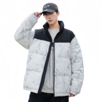Doudoune matelassée fine pour homme, col montant, à capuche, chaude, respirante et coupe-vent, idéale pour l'hiver, qualité supérieure, vente en gros