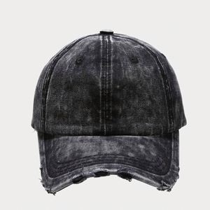 <b>Plain</b> Denim Distressed Gorras 6-panel Solid Color Washed Dad Hats Sport Baseball <b>Cap</b> - Product Image 5
