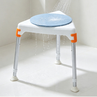 Chaise de douche triangulaire avec dossier amovible à 360° °   Chaise de sécurité pour salle de bain à installation rapide et réglage de la hauteur