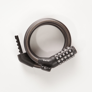 टोनीऑन 5 अंकों का पासवर्ड नंबर कॉम्बो एंटी-कट साइकिल संयोजन अच्छा केबल बाइक लॉक - Product Image 2