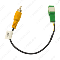 Caméra de stationnement arrière 4Pin Video Plug Converter RCA Cable For Isuzu Car Models Parking Reverse Wire Adapter
