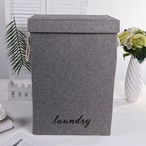 Bathroom Storage <b>Box</b> Modern Design Storage <b>Box</b> Hollow Cardboard Storage <b>Box</b> Dirty Clothes Basket Fabric Foldable Storage <b>Box</b> - Product Image 6