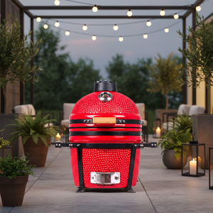 AUPLEX - <span class=keywords><strong>Asador</strong></span> <span class=keywords><strong>de</strong></span> Carbón para Exteriores <span class=keywords><strong>de</strong></span> 15 Pulgadas, Estilo Kamado, para Camping, Jardín y Barbacoa, Fabricación OEM/ODM - Product Image 1