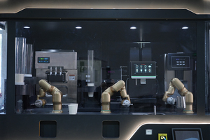 Chiosco Automatico per Caffè con <span class=keywords><strong>Robot</strong></span> Barista per Esterni, <span class=keywords><strong>Macchina</strong></span> Distributrice con Display Touchscreen, Capacità 150-200 - Product Image 2