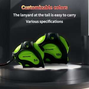 Ruban à mesurer professionnel de 25 pieds (7,62 m) et 19 pieds (5,79 m), résistant à l'usure, en TPR et ABS, avec mesure en pouces et en mètres, ruban à mesurer en nylon, ruban à mesurer laser - Product Image 4