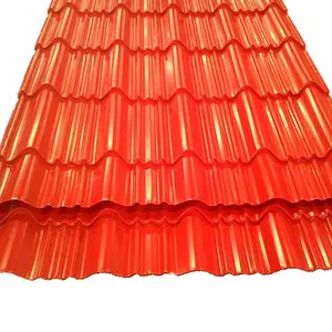 Tôle de toit en tôle de zinc, tôle galvanisée colorée, prix/gi, acier ondulé, enduit à chaud