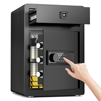 Elektronischer Heimtresor K1-55CD mit Oberer Schublade Digitaler Sicherheitstresor für Bargeld Schmuck Gold Aufbewahrung