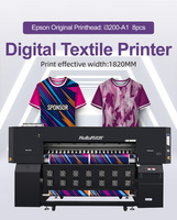 Precio de fábrica 1,8 m Camisetas de gran formato Plotter Máquina de impresión de vinilo Digital I3200 Impresora de sublimación de tinte de cabeza