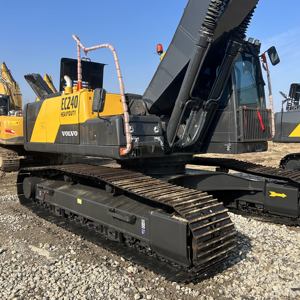 Excavatrice hydraulique sur chenilles Volvo EC240 d'occasion, machine de construction d'origine, 24 tonnes, EC210, EC290, EC250, grande pelle d'occasion - Product Image 5
