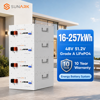 Sistem Penyimpanan Baterai Lithium LiFePO4 Tegangan Rendah Modular 16kwh dengan Daya Tahan 8000 Siklus dan Garansi 10 Tahun untuk Cadangan Tenaga Surya Rumah