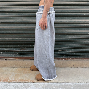 <span class=keywords><strong>Pantaloni</strong></span> Sportivi da <span class=keywords><strong>Uomo</strong></span> con Bordo in Pizzo Personalizzato, Stile Y2K a <span class=keywords><strong>Vita</strong></span> <span class=keywords><strong>Bassa</strong></span>, <span class=keywords><strong>Pantaloni</strong></span> Larghi Vintage con Ricami, Abbigliamento Streetwear - Product Image 4