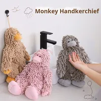 Jouet en peluche singe de dessin animé en chenille courte absorbante, multifonctionnel, durable et tendance, rembourré en coton PP