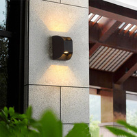 Lampe murale LED extérieure à 2 têtes, prix de gros, étanche IP65, éclairage mural LED de jardin vers le haut et vers le bas