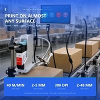 Codeur à jet d'encre thermique TIJ industriel 12,7 mm 300 DPI pour impression en ligne continue sur emballages alimentaires et plastiques OEM