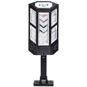 Năng lượng mặt trời cảm ứng 84smd & 124cob Đèn tường 2400mAh pin vườn ánh sáng tích hợp Led năng lượng mặt trời đèn đường với điều khiển từ xa - Product Image 5