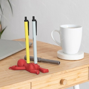 Meilleures ventes : Porte-stylo flexible en silicone, organisateur de papeterie, artisanat fait main, décorations de bureau - Product Image 6