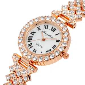 Damen Diamant uhr Trend Vintage Geneva Gold Uhr Explosive Damen uhr