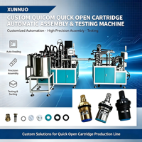 Machine d'assemblage et de test automatique contrôlée par PLC de l'usine XUNNUO pour équipement multi-tension personnalisé à ouverture rapide de soupape