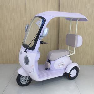 Стильный новый модный трехколесный полузакрытый Электрический трехколесный велосипед для семейных поездок - Product Image 3