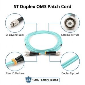 Cable de Fibra Óptica SC/APC G657A1/G652D con Pérdida de Inserción de 0.2dB y Conector Verde - Product Image 2