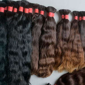 100% Real Remy Virgin <b>Silky</b> Straight Wave Tape-In Hair Extensions Double Weft Deep Texture Dark Brown-Model Genius Weft - Product Image 5