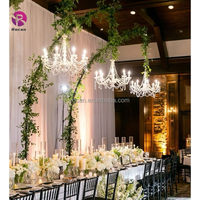 Lustre en cristal, support de lustre pour mariage avec support en arc, support à crochet pour décoration de mariage, fournitures de fête, accessoires