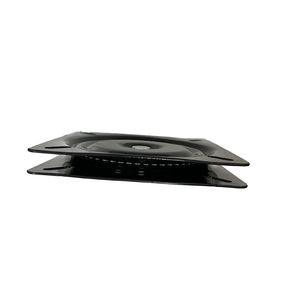 Plaque pivotante en fer noir de 8 pouces, rotation à 360 degrés pour présentoirs et meubles - Product Image 1