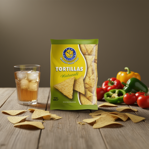 Tortillas Naturali Fox 450g x 12pz, Snacks croustillants salés à base de maïs naturel - Product Image 3