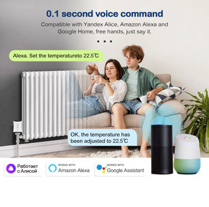 Vanne thermostatique de radiateur WiFi/Zigbee TRV, chauffage programmable, contrôleur de température à distance avec Alexa Google Home - Product Image 3