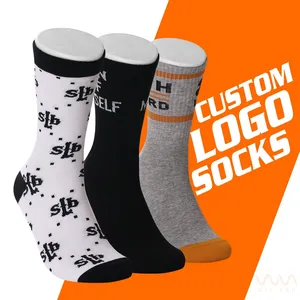 Custom Compression Sock Design Your Own Logo Sport Athletic Compressed Sock Knitting Cotton Customized Unisex Gym Sox