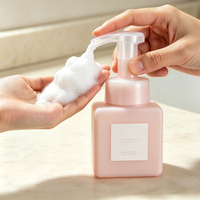 Flacons pompe vides personnalisables carrés de 200 ml, 250 ml, 300 ml pour distributeur de désinfectant pour les mains, savon moussant, gel douche, après-shampoing, shampoing