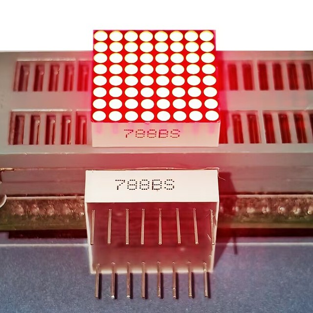 8*8 Dot Matrix 788BS 1.9mm Led Display Common Anode Red Super Bright 20*20mm Round Dot 8x8 2cm 788AS Common Cathode