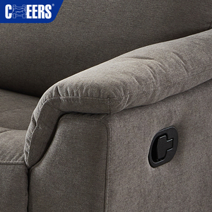 MANWAH CHEERS Euro Skin-friendly Fabric Upholstered Manual Reclining Living Room <b>Sofa</b> 3+2+1 Affordable <b>Sofa</b> <b>Set</b> for Living Room - Product Image 6