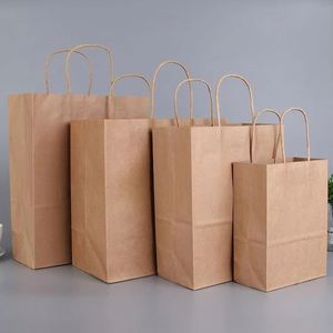 Bolsas de Papel Kraft Ecológicas Impresas Personalizadas con Asas Retorcidas Blancas y Marrones, Bolsas de Compras Promocionales al por Mayor - Product Image 3