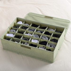 New 30 Cell Underwear Socks Storage <strong>Organizer</strong> With Lids Foldable Closet <strong>Drawer</strong> <strong>Organizer</strong> Wardrobe Storage Boxes for Ties - Product Image 6