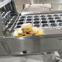 Machine à emballer linéaire automatique de scellage de plateau de conteneur de boîte en plastique de feuille d'aluminium d'écrevisses de fruits de mer