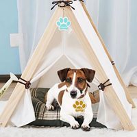 Ornements en bois en forme de patte de chien non finis, imprimé écossais, décorations murales écologiques à faire soi-même pour Noël, pour les amoureux des animaux