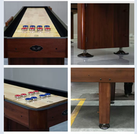 Planche à glissière en bois massif de haute qualité, table de jeu de boules, fabrication de précision pour le divertissement à domicile et l'utilisation commerciale dans les bars