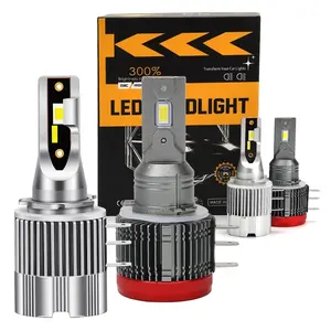 LED Headlight H15 DRL/High Beam decodable High Lumen 7800LM for MAZDA AUDI