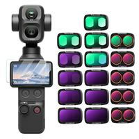 Filtres imperméables et anti-rayures K&F Concept, lot de 16, ND&PL UV CPL ND, ensemble de filtres de diffusion noire pour DJI OSMO Pocket 4 Pro
