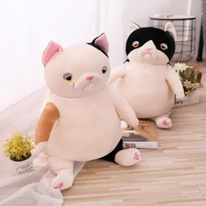 Cute Sitting Fat Cat Plush Toy Stuffed Ugly Lazy Buddha Cat Pillow Ins Nordic Simple Doll 40cm Ugly Cat Plush